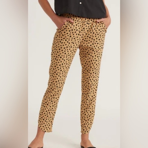 BNWOT Marine Layer Allison Cheetah Lightweight Pant size small - Picture 3 of 12